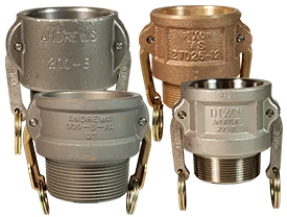 Dixon Camlock Type B — female coupler × male thread
