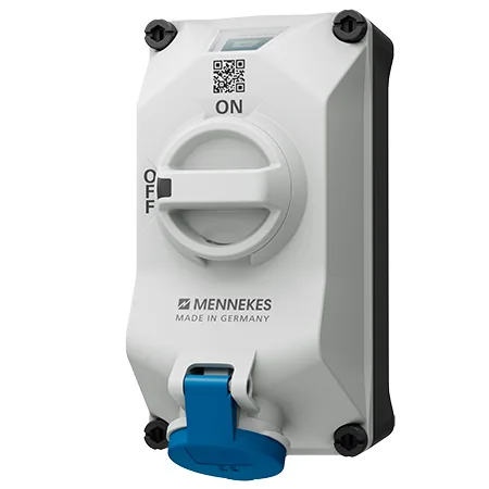 Mennekes Wall mounted receptacles — DUOi with LED voltage indicator (IP44 / IP67 / IP69)